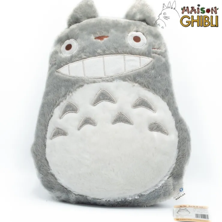 Maison Ghibli Coussin Totoro Gris - Mon Voisin Totoro