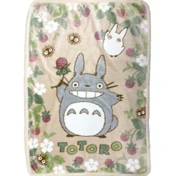 Maison Ghibli Couverture fluffy Totoro Framboise 100x140 cm - Mon Voisin Totoro