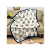 Maison Ghibli Couverture Silhouette Totoro Gris 100x140 cm - Mon Voisin Totoro