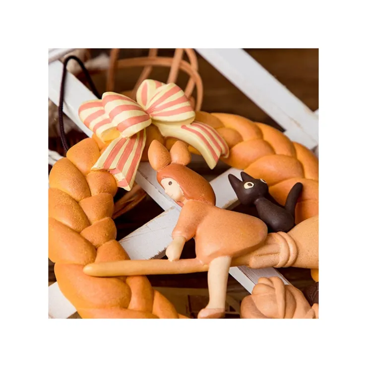 Maison Ghibli Décoration Kiki et Jiji Couronne de pain - Kiki la petite sorcière