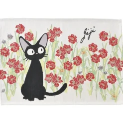 Maison Ghibli Dessous de table Jiji Fleurs Rouges - Kiki la petite sorcière