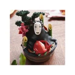 Maison Ghibli Diorama No Face Bassine d’or et bambous - Le Voyage de Chihiro