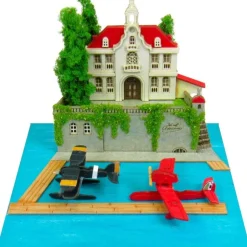 Maison Ghibli Diorama papier Adriano & hydravion de chasse - Porco Rosso