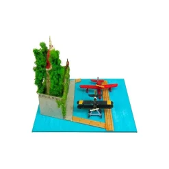 Maison Ghibli Diorama papier Adriano & hydravion de chasse - Porco Rosso