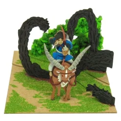 Maison Ghibli Diorama papier Ashitaka en forêt - Princesse Mononoké
