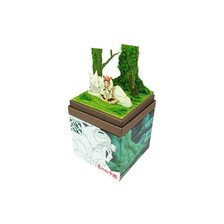 Maison Ghibli Diorama papier San & Loup Moro - Princesse Mononoké