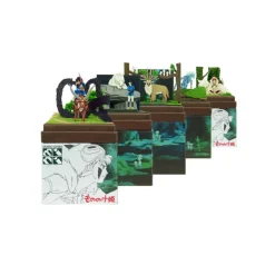 Maison Ghibli Diorama papier San & Loup Moro - Princesse Mononoké