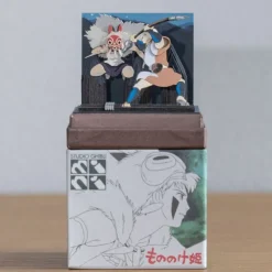 Maison Ghibli Diorama papier San au combat - Princesse Mononoké