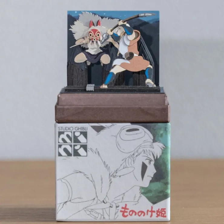 Maison Ghibli Diorama papier San au combat - Princesse Mononoké