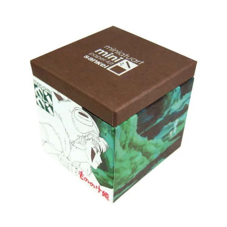 Maison Ghibli Diorama papier San et Moro sur un rocher -Princesse Mononoké