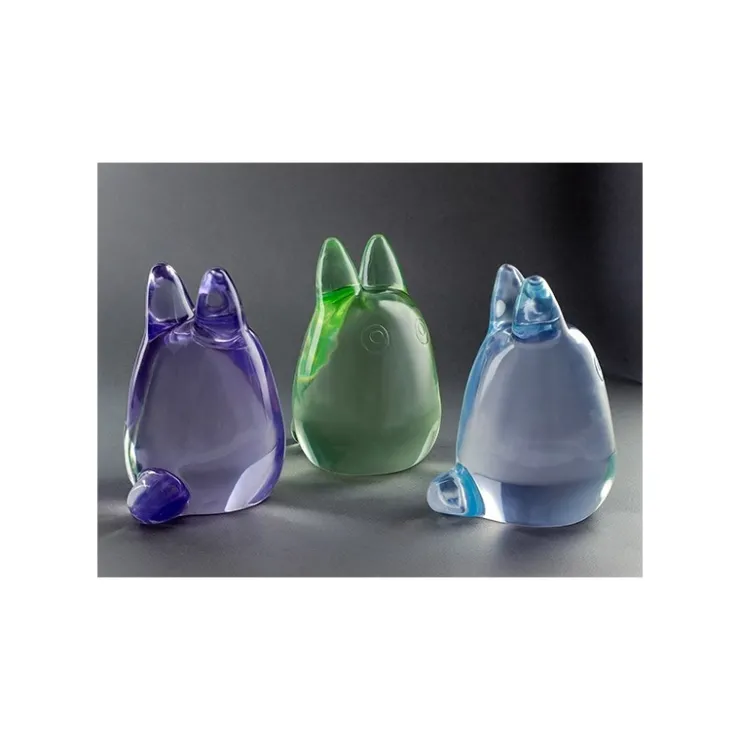 Maison Ghibli Figurine Cristal Pourpre Totoro Blanc - Mon Voisin Totoro