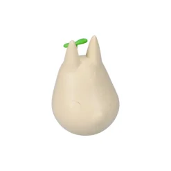 Maison Ghibli Figurine Culbuto Totoro Blanc avec feuille - Mon Voisin Totoro