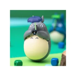 Maison Ghibli Figurine Culbuto Totoro Gris Parapluie - Mon Voisin Totoro