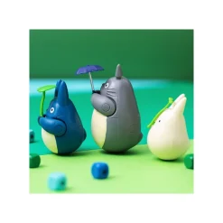 Maison Ghibli Figurine Culbuto Totoro Gris Parapluie - Mon Voisin Totoro