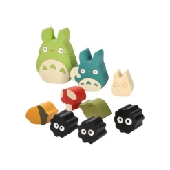 Maison Ghibli Figurines en bois Totoro et Noiraudes - Mon Voisin Totoro