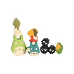Maison Ghibli Figurines en bois Totoro et Noiraudes - Mon Voisin Totoro