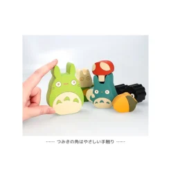 Maison Ghibli Figurines en bois Totoro et Noiraudes - Mon Voisin Totoro