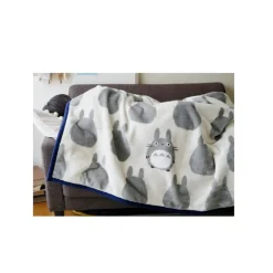 Maison Ghibli Grande couverture Silhouette Totoro Gris 200x140 cm - Mon Voisin Toto