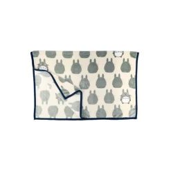 Maison Ghibli Grande couverture Silhouette Totoro Gris 200x140 cm - Mon Voisin Toto