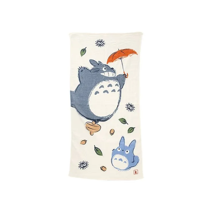 Maison Ghibli Grande Serviette Imabari Totoro Parapluie 60x120 cm - Mon Voisin Toto
