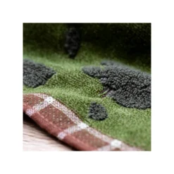 Maison Ghibli Grande serviette Vert Automne 60x120 cm - Mon Voisin Totoro