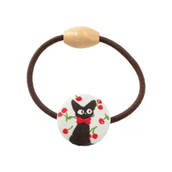 Maison Ghibli Élastique à Cheveux Jiji Cerise - Kiki la petite sorcière