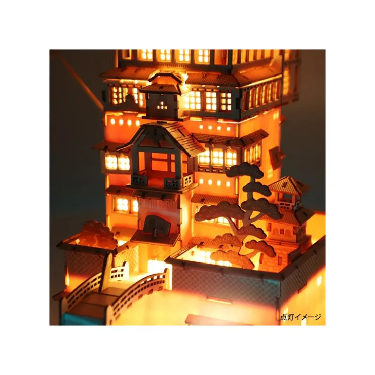 Maison Ghibli Maquette en bois Kigumi Aburaya - Le Voyage de Chihiro