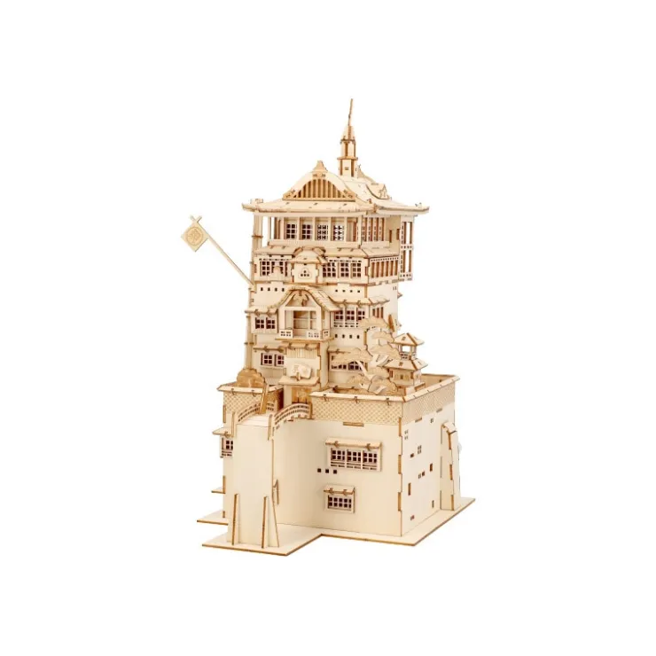 Maison Ghibli Maquette en bois Kigumi Aburaya - Le Voyage de Chihiro