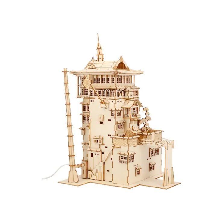 Maison Ghibli Maquette en bois Kigumi Aburaya - Le Voyage de Chihiro