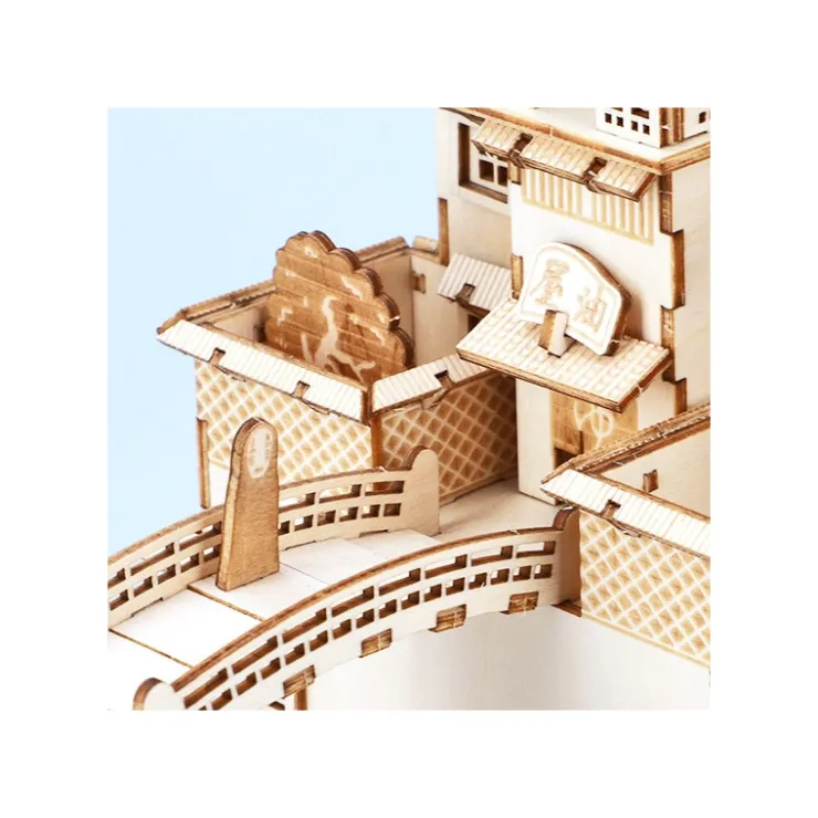 Maison Ghibli Maquette en bois Kigumi Aburaya - Le Voyage de Chihiro