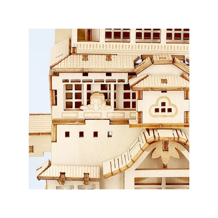 Maison Ghibli Maquette en bois Kigumi Aburaya - Le Voyage de Chihiro