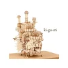 Maison Ghibli Maquette en Bois Kigumi Château Ambulant - Le Château ambulant