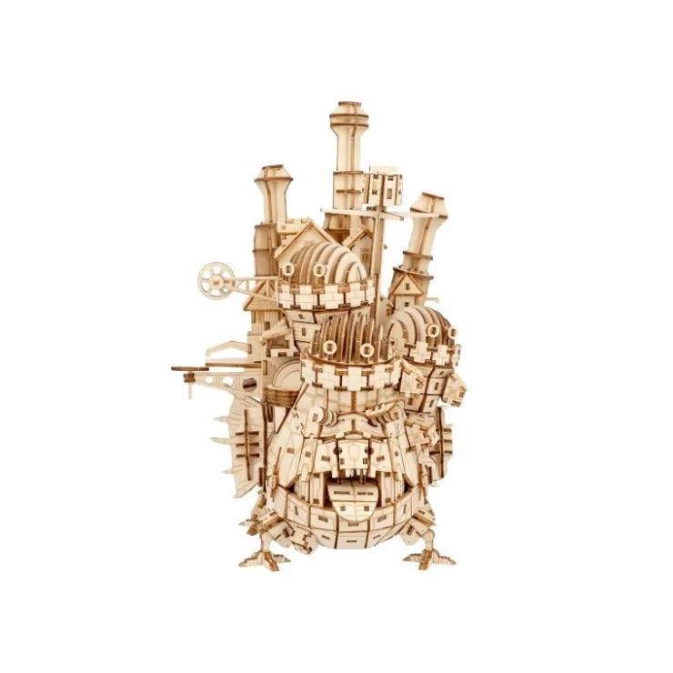 Maison Ghibli Maquette en Bois Kigumi Château Ambulant - Le Château ambulant