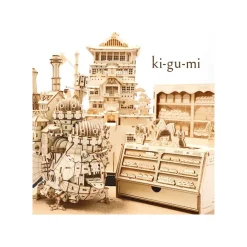 Maison Ghibli Maquette en Bois Kigumi Château Ambulant - Le Château ambulant