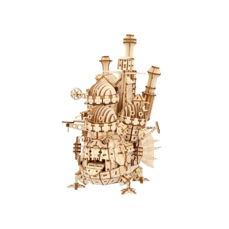 Maison Ghibli Maquette en Bois Kigumi Château Ambulant - Le Château ambulant