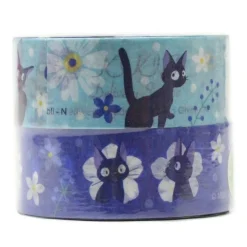 Maison Ghibli Masking Tape Jiji Motifs Fleurs - KKiki la petite sorcière