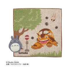 Maison Ghibli Mini Serviette Arrêt de bus 25x25 cm - Mon Voisin Totoro