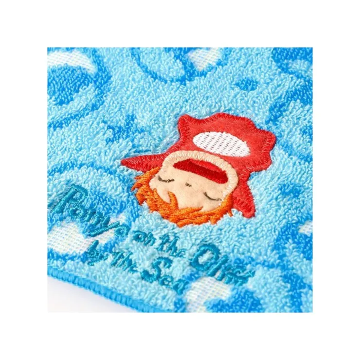 Maison Ghibli Mini Serviette Au Fond de l’océan 25 x 25 cm - Ponyo Sur La Falaise