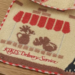 Maison Ghibli Mini Serviette Boulangerie de Kiki 25x25 cm - Kiki la petite sorcière