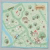 Maison Ghibli Mini Serviette Carte de balade 25x25 cm - Mon Voisin Totoro
