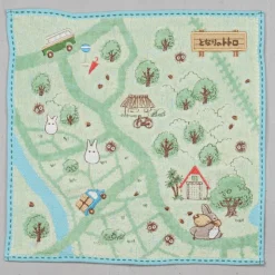 Maison Ghibli Mini Serviette Carte de balade 25x25 cm - Mon Voisin Totoro