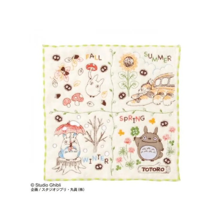 Maison Ghibli Mini Serviette Couronne de Noix 25x25 cm - Mon Voisin Totoro