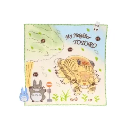 Maison Ghibli Mini Serviette Course du Chatbus 25x25cm - Mon voisin Totoro