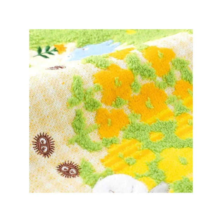 Maison Ghibli Mini Serviette Fleurs Jaunes 25x25 cm - Mon voisin Totoro