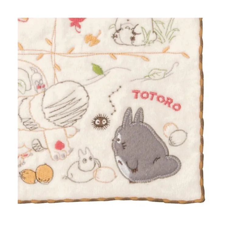 Maison Ghibli Mini Serviette Fruits d’Automne 25 x 25 cm - Mon Voisin Totoro