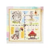 Maison Ghibli Mini Serviette Habitants du Château 25x25 cm - Le Château ambulant