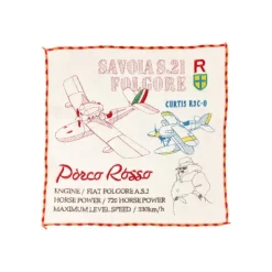 Maison Ghibli Mini Serviette Hydravions 25x25 cm - Porco Rosso