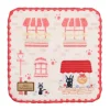 Maison Ghibli Mini Serviette Jiji devanture 25x25 cm - Kiki la petite sorcière