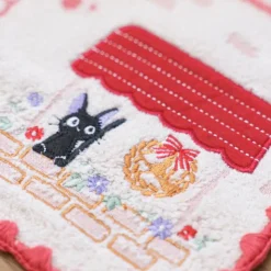 Maison Ghibli Mini Serviette Jiji devanture 25x25 cm - Kiki la petite sorcière