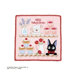 Maison Ghibli Mini Serviette Jiji Pâtisseries 25 x 25 cm - Kiki la petite sorcière